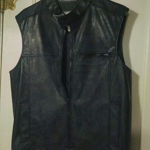 SKIN faux-leather jacket vest
